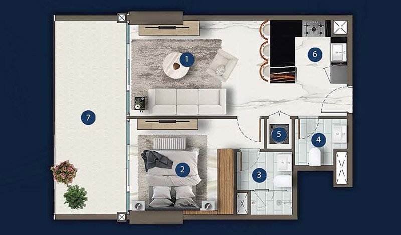 London-Gate-Dubai-Maritime-City-1-BR-Floor-Plan